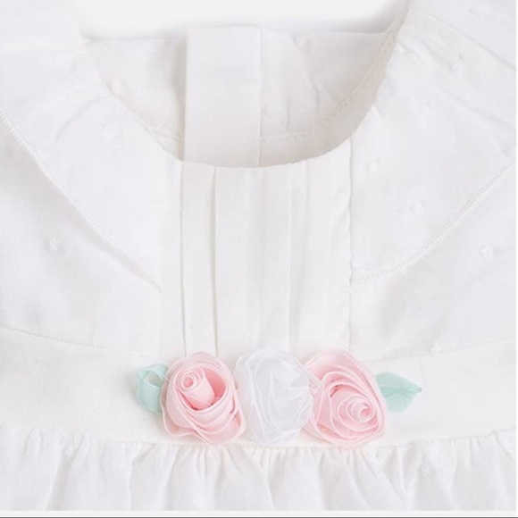 NWT Mayoral White Swiss Dot Infant Dress - Picture 2 of 6